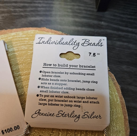 Sterling Silver Individuality Bracelet and Charms - Picture 2 of 4